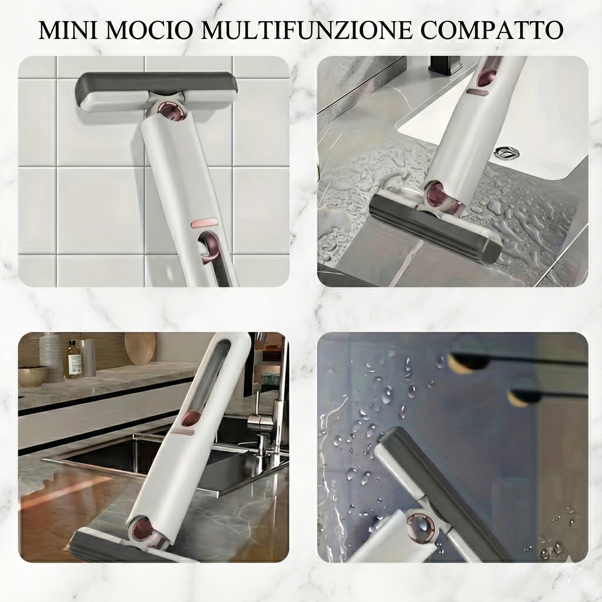 Minimode Squeeze Mop™ - Mini Mocio Auto-Strizzante Portatile