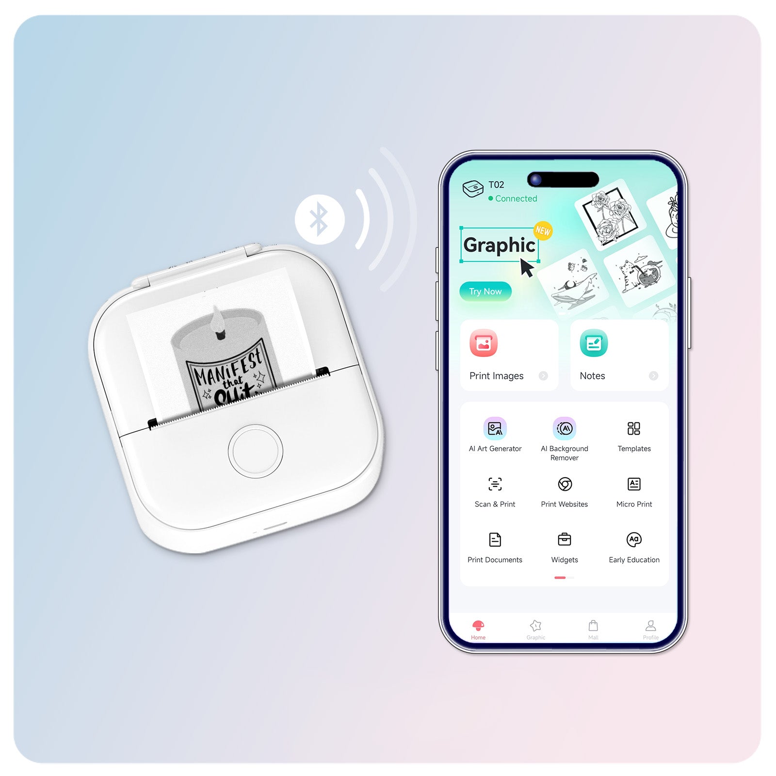 Minimode Pocket Printer - Stampante Termica Portatile